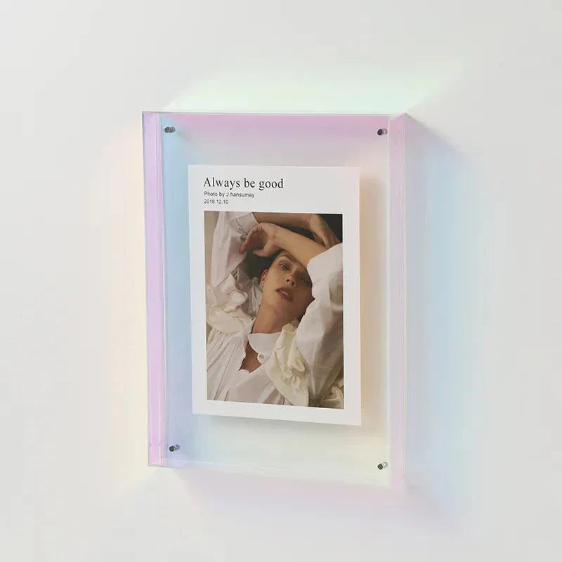 Cadre Photo Brillant en Verre Couleur – Déco Chic et Actuel