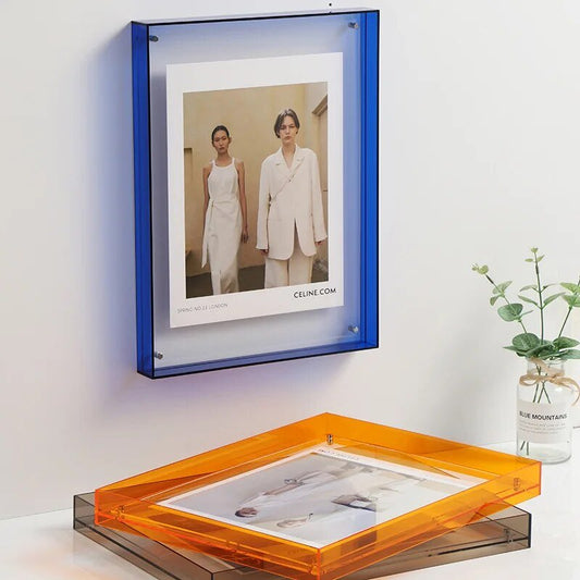 Cadre Photo Coloré en Acrylique Transparent - Foivo
