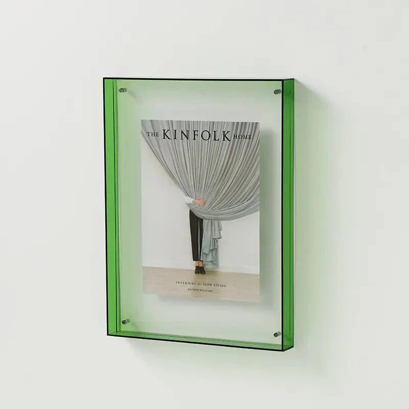 Cadre Photo Brillant en Verre Couleur – Déco Chic et Actuel