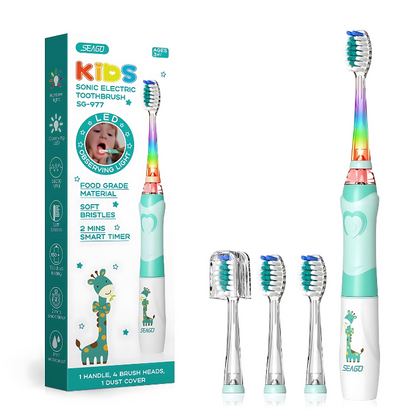 Brosse à Dents Électrique Enfant Amusant | Nettoyage Dentaire Facile et Divertissant