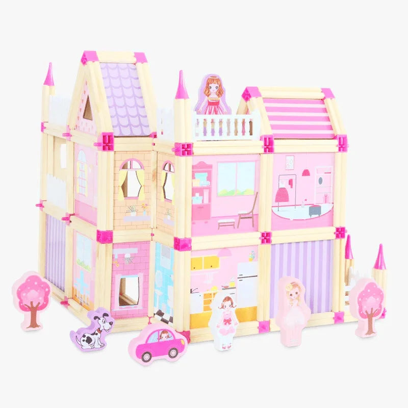 Jeux de Construction Bois Maison - Développe ta Créativité