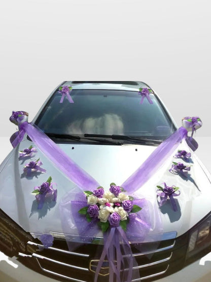 Décoration de Voiture de Mariage Romantique