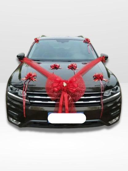 Décoration Voiture de Mariage Élégante
