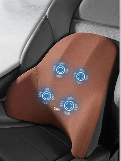 Coussin de Voiture avec Massage Vibreur et Appuie-tête Relaxant