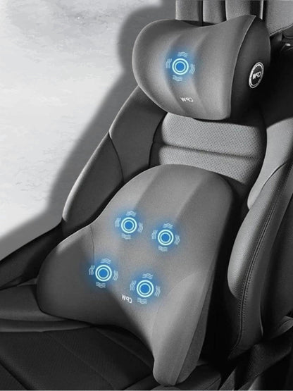 Coussin de Voiture avec Massage Vibreur et Appuie-tête Relaxant