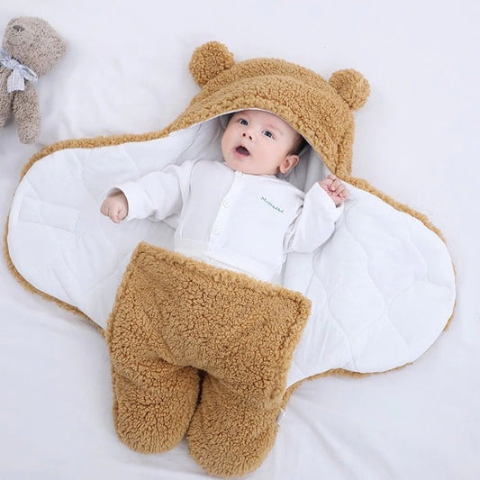 Couverture Bébé Polaire Capuche Douillette - BlxckFR