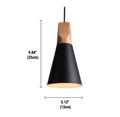 Lampe Suspendue Industrielle en Bois et Acier avec Régulateur de Hauteur