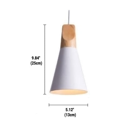 Lampe Suspendue Industrielle en Bois et Acier avec Régulateur de Hauteur