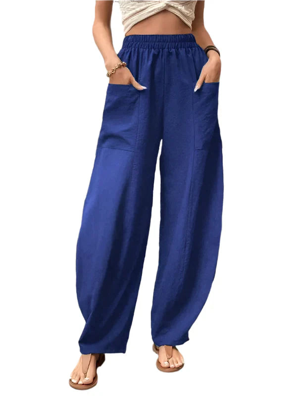 Pantalon Décontracté pour Femme à Jambe Élégante