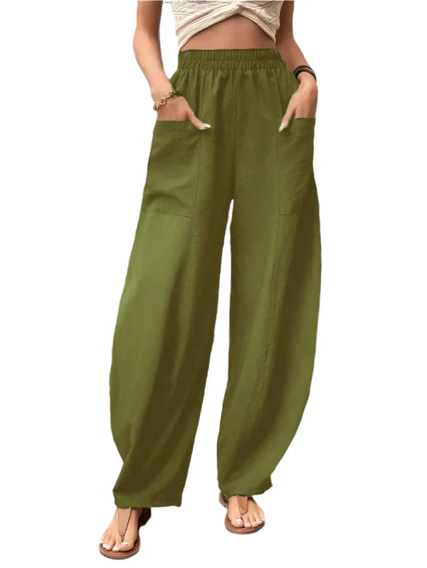 Pantalon Décontracté pour Femme à Jambe Élégante