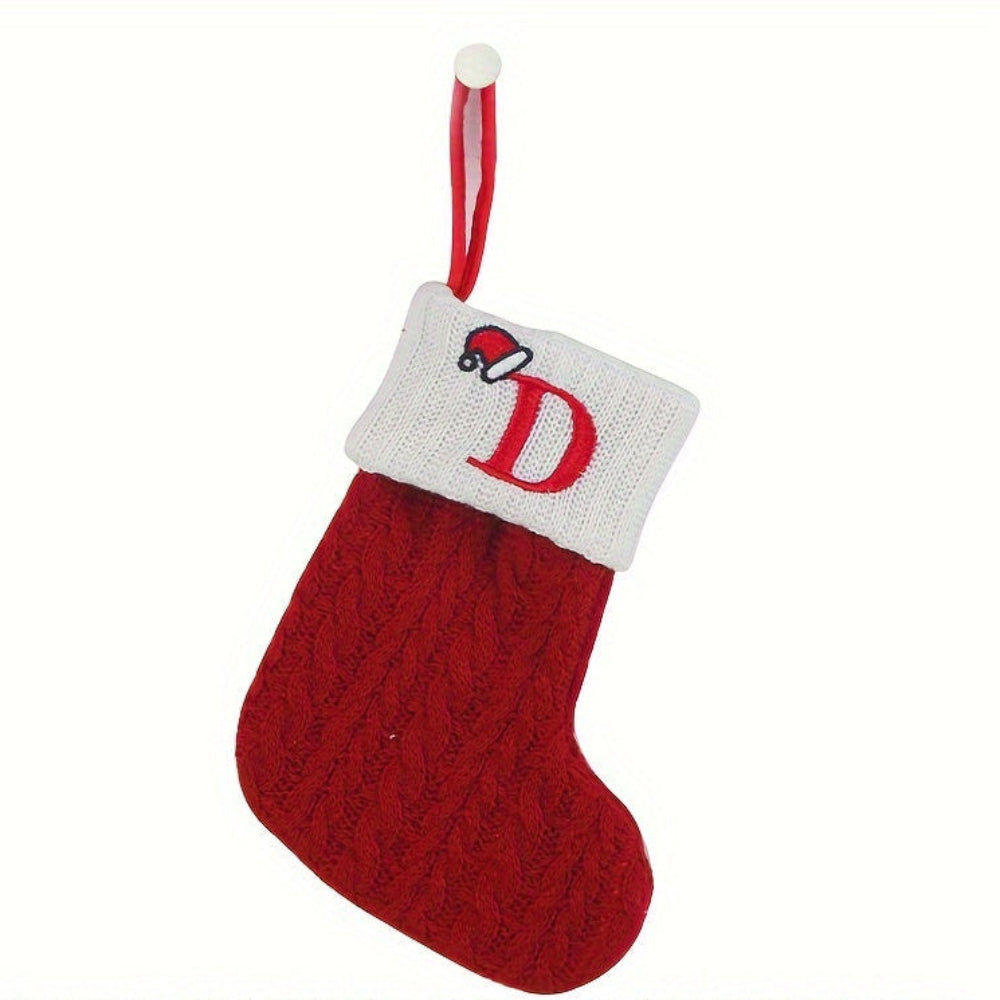 Chaussette de Noël Tricotée Personnalisée Décorative