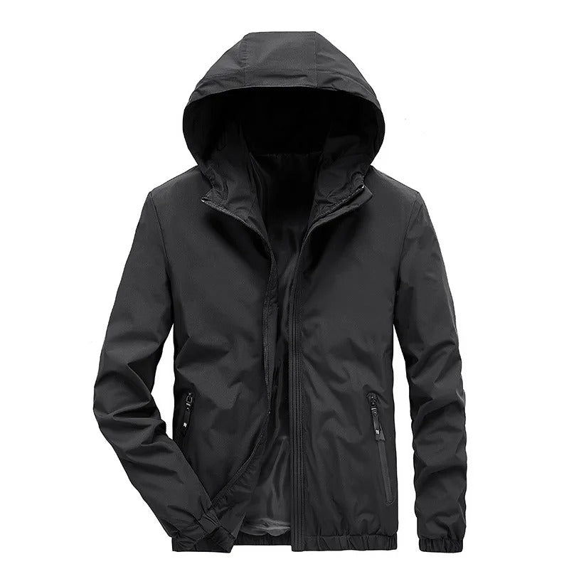 Veste de streetwear capuche zippée