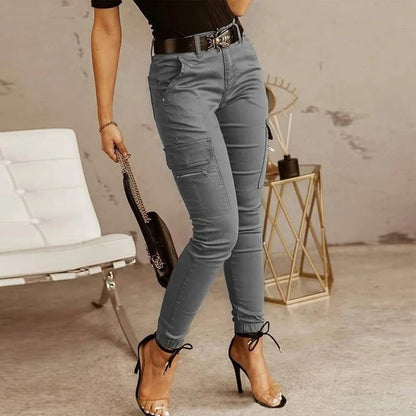 Pantalon cargo slim noir