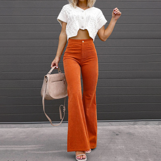 Pantalon Large Éco-Chic pour Femmes - Foivo