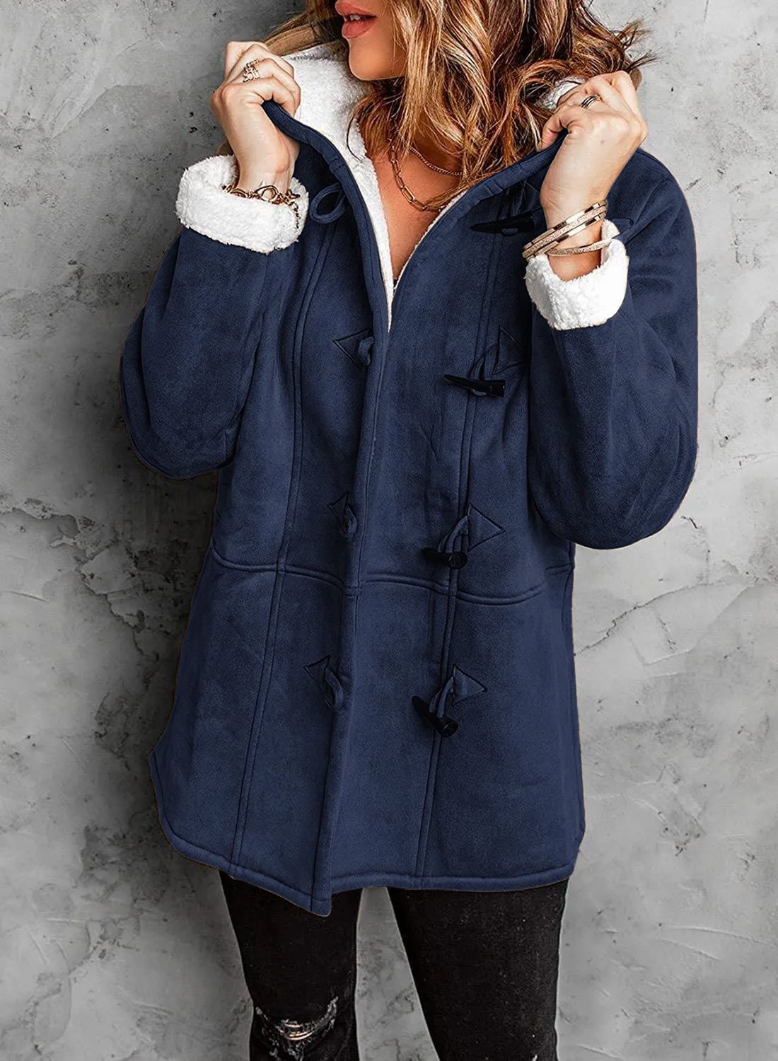 Manteau Femme Hiver Doublure Sherpa Chaude