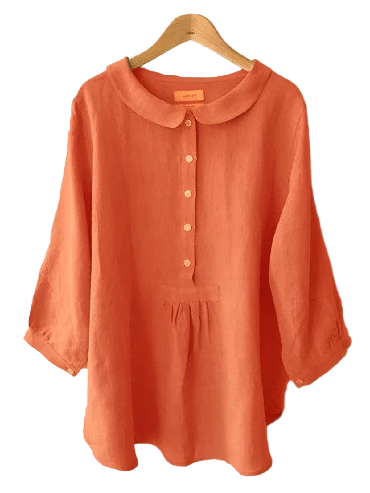 Blouse Lin Élégante Manches Longues