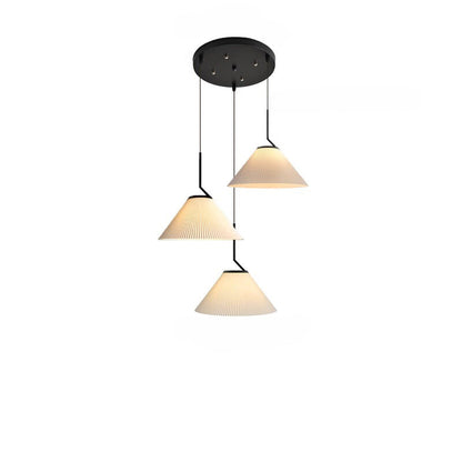 Lampe Suspendue Minimaliste Blanc – Élégant LED en Tissu