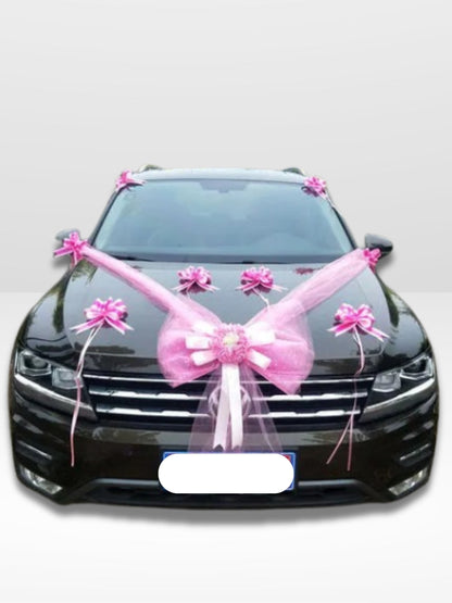Décoration Voiture de Mariage Élégante