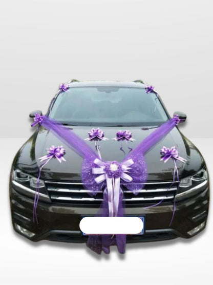 Décoration Voiture de Mariage Élégante