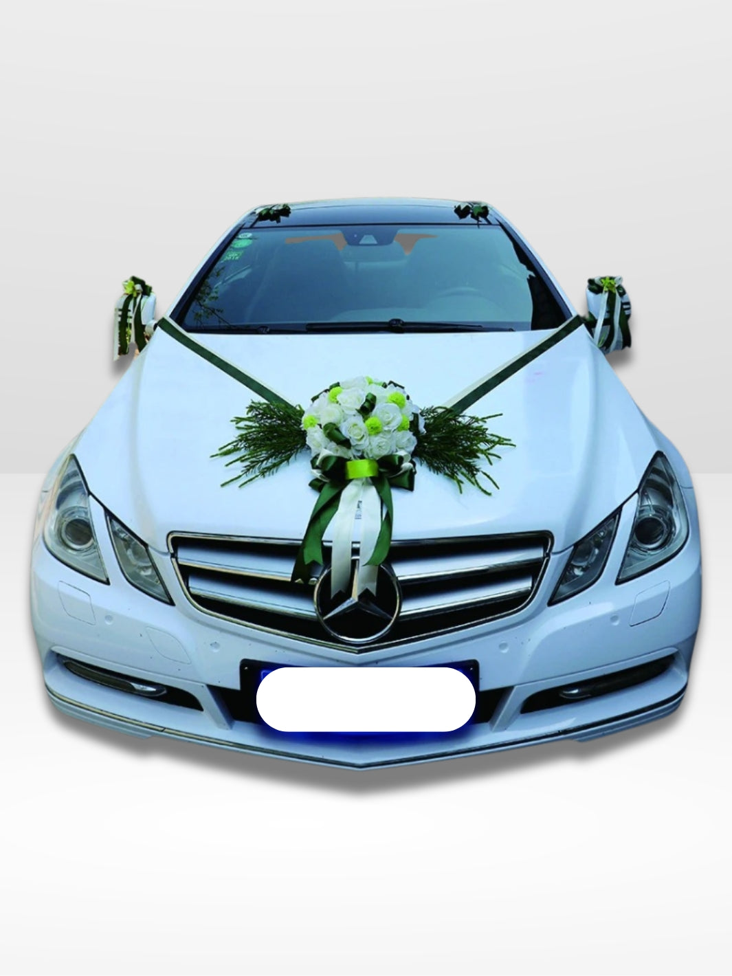 Guirlande Fleur Mariage Voiture Romantique