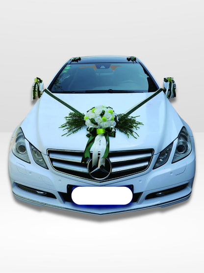 Guirlande Fleur Mariage Voiture Romantique