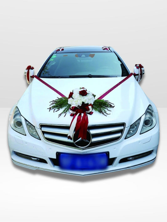 Guirlande Fleur Mariage Voiture Romantique - Foivo