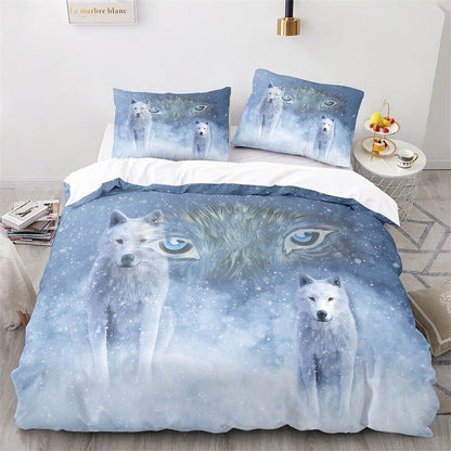 Lit Enfant Loup En Peluche doux