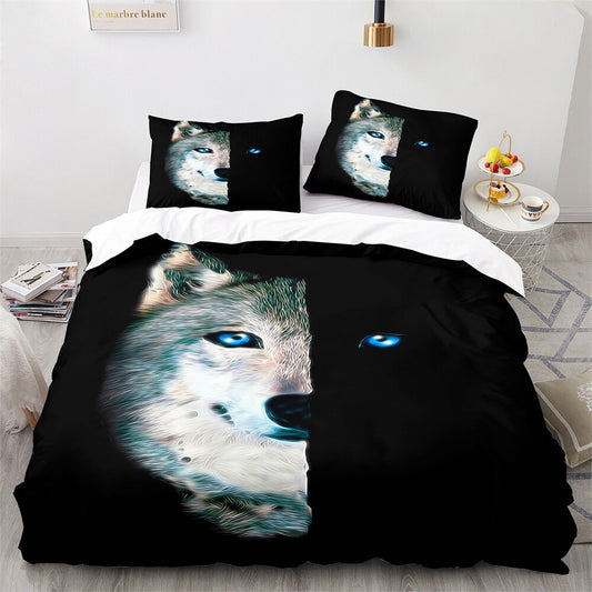 Lit Enfant Loup En Peluche doux - Foivo