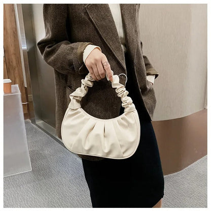 Sac à bandoulière Femme en PU Plissé Style Moderne