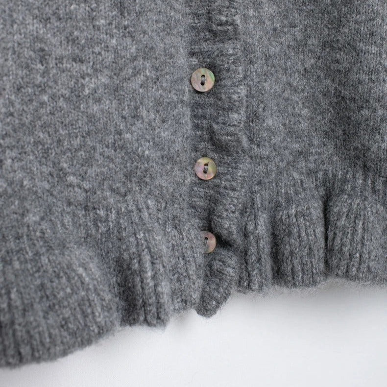 Cardigan Femme Maille Texturée Coupe Classique