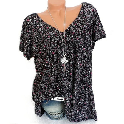 Débardeur Femme Imprimé Floral Coupe Ajustée Col V