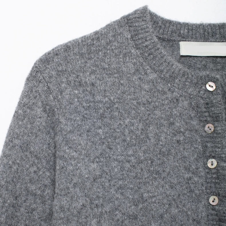 Cardigan Femme Maille Texturée Coupe Classique