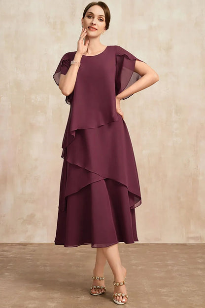 Robe Femme Grande Taille Superposée Coupe Ample