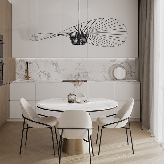 Lampe Suspension Chapeau de Paille Chic - Foivo