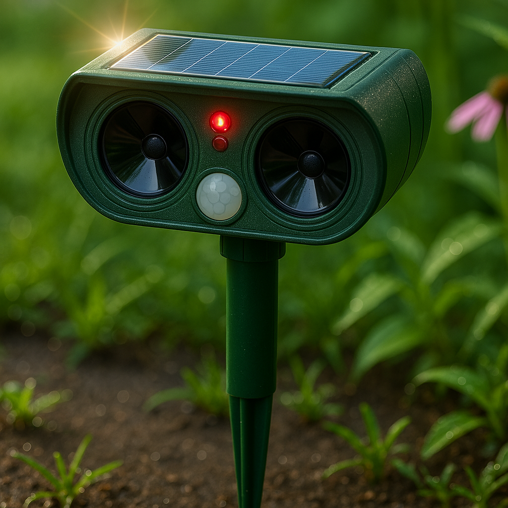 Répulsif de Nuisibles Solaires à Détection de Mouvement pour Jardin - BlxckFR