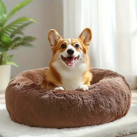 Lit Douillet Ronde pour Chiens et Chats - BlxckFR