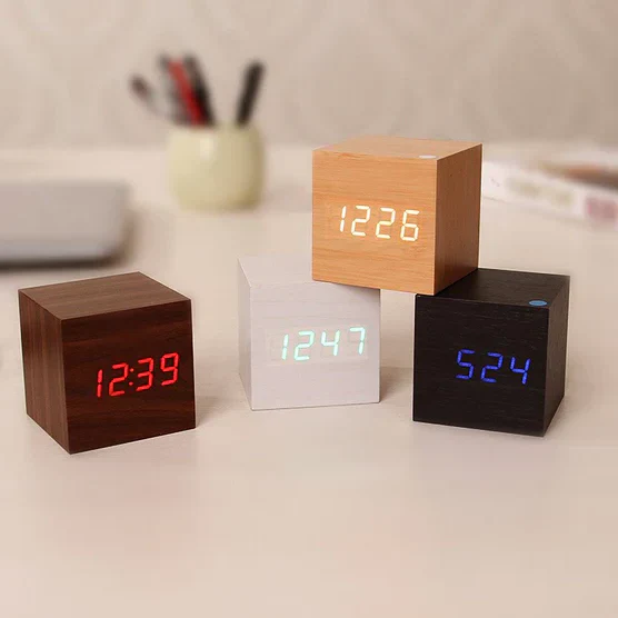 Horloge Design Bois Élégante - blxckfr