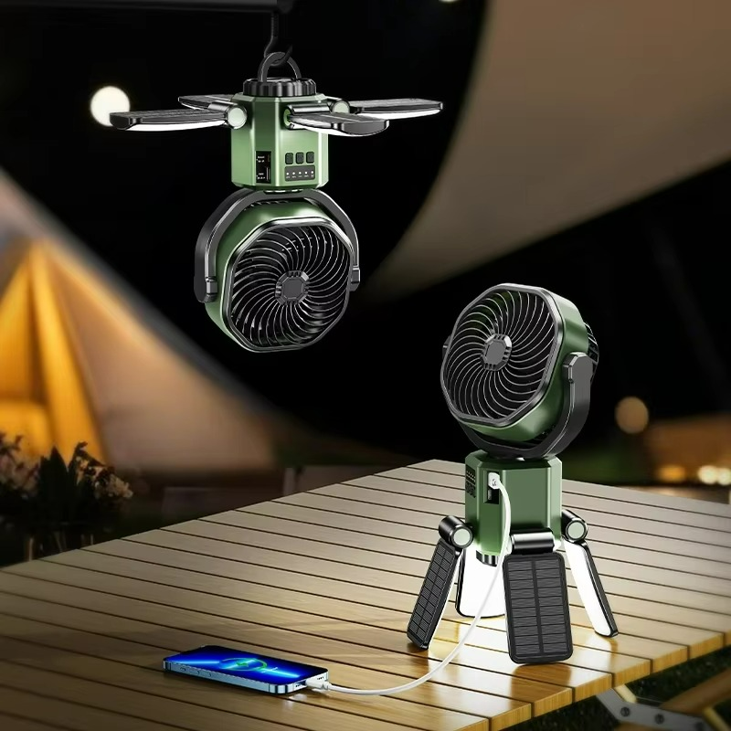 Ventilateur de Camping Compact Éclairage LED Integré - Foivo