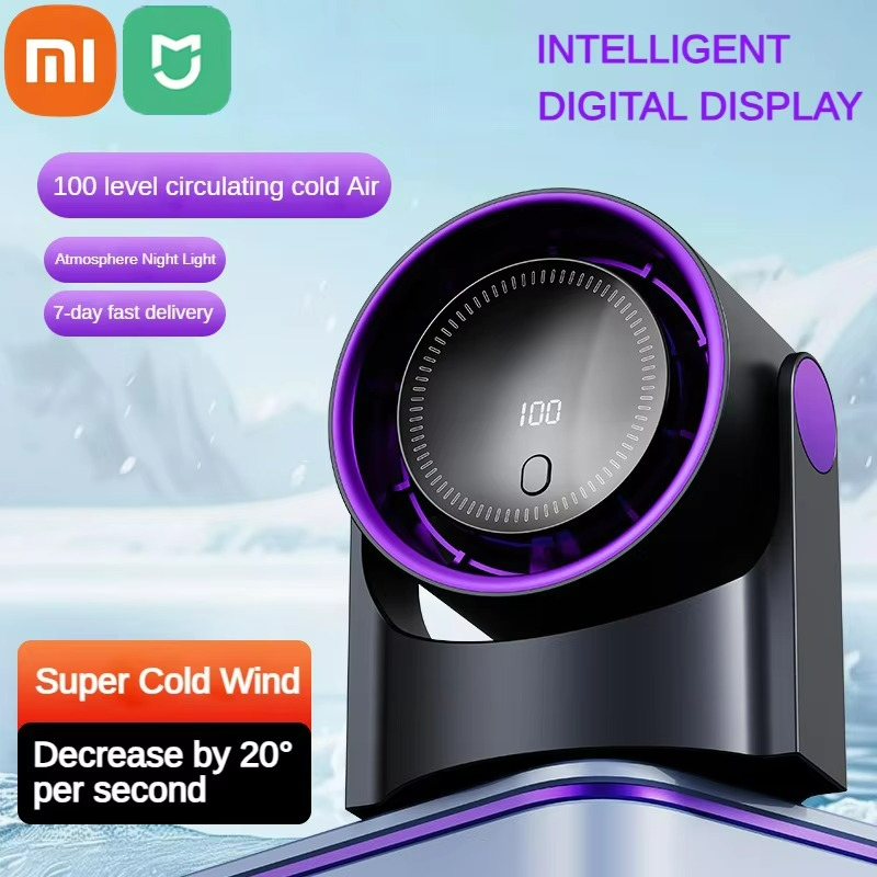Ventilateur Compact Élégant | Écran LCD et Fonction Humidificateur - Foivo