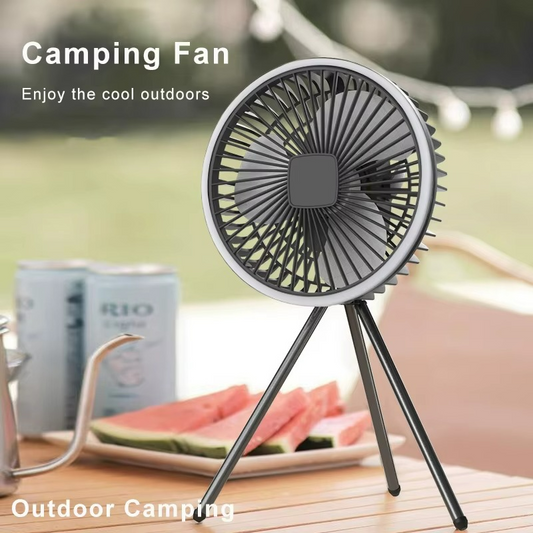 Ventilateur de Bureau Compact avec Lumière Intégrée - Foivo