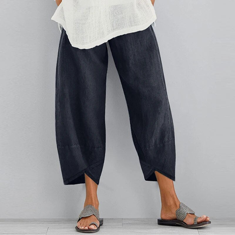 Pantalon Féminin Fleuri Rétro