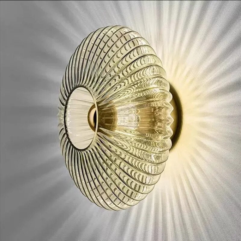 Applique Murale Lumière Ondoyante en Verre