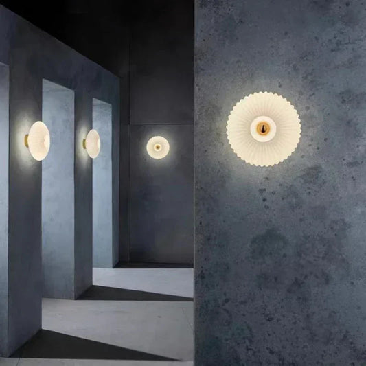 Applique Murale Lumière Ondoyante en Verre - Foivo