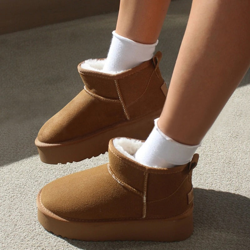 Bottes de Cheville Chaudes et Imperméables pour Hiver