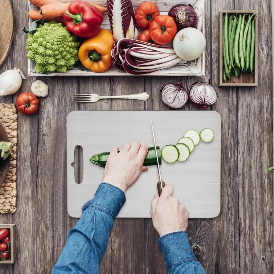 Planche à Découper Titane Ultra Résistant pour Cuisine - BlxckFR