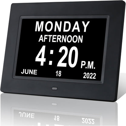 Cadre Affichage Horloge Murale Numérique avec Alarme - BlxckFR