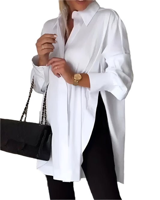 Olivia - Chemise Élégante à Manches Longues avec Fermeture Boutons - BlxckFR