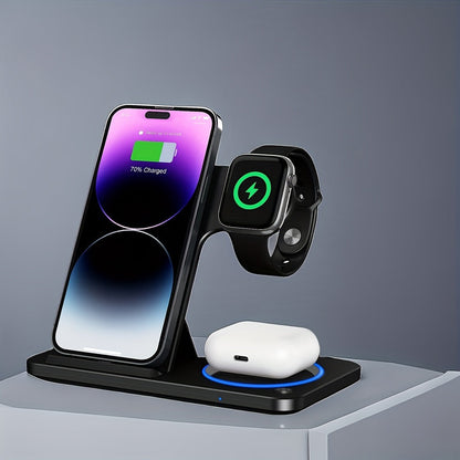 Station de Chargement Sans Fil pour Téléphone Montre Écouteurs - BlxckFR