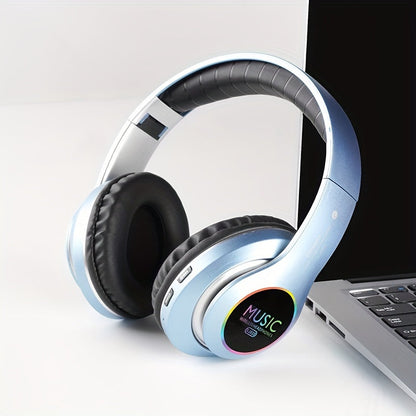 Casque Audio Sans Fil avec Éclairage LED