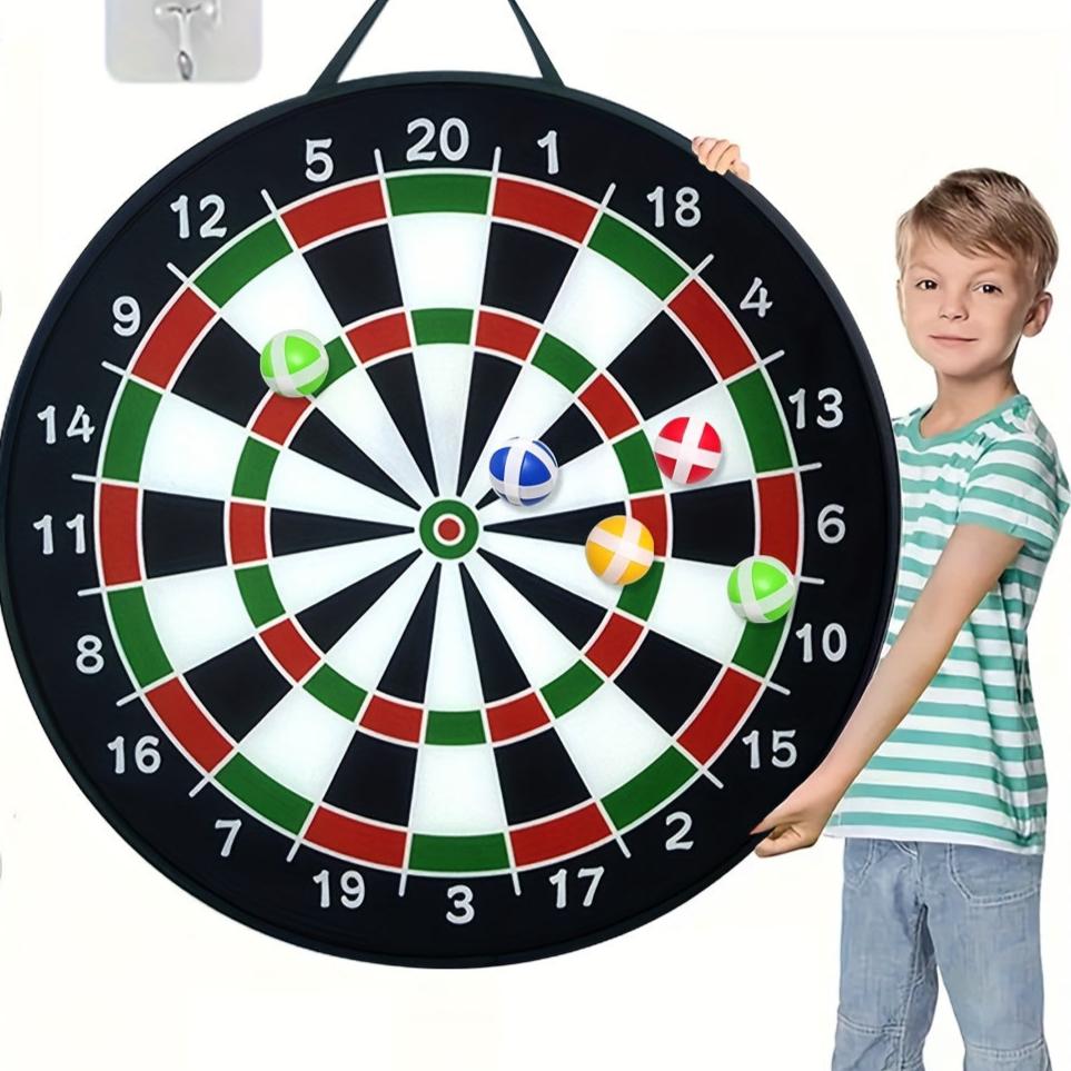 Jeu de Fléchettes Amusant - Cible de Fléchettes Géante pour Intérieur et Extérieur - BlxckFR